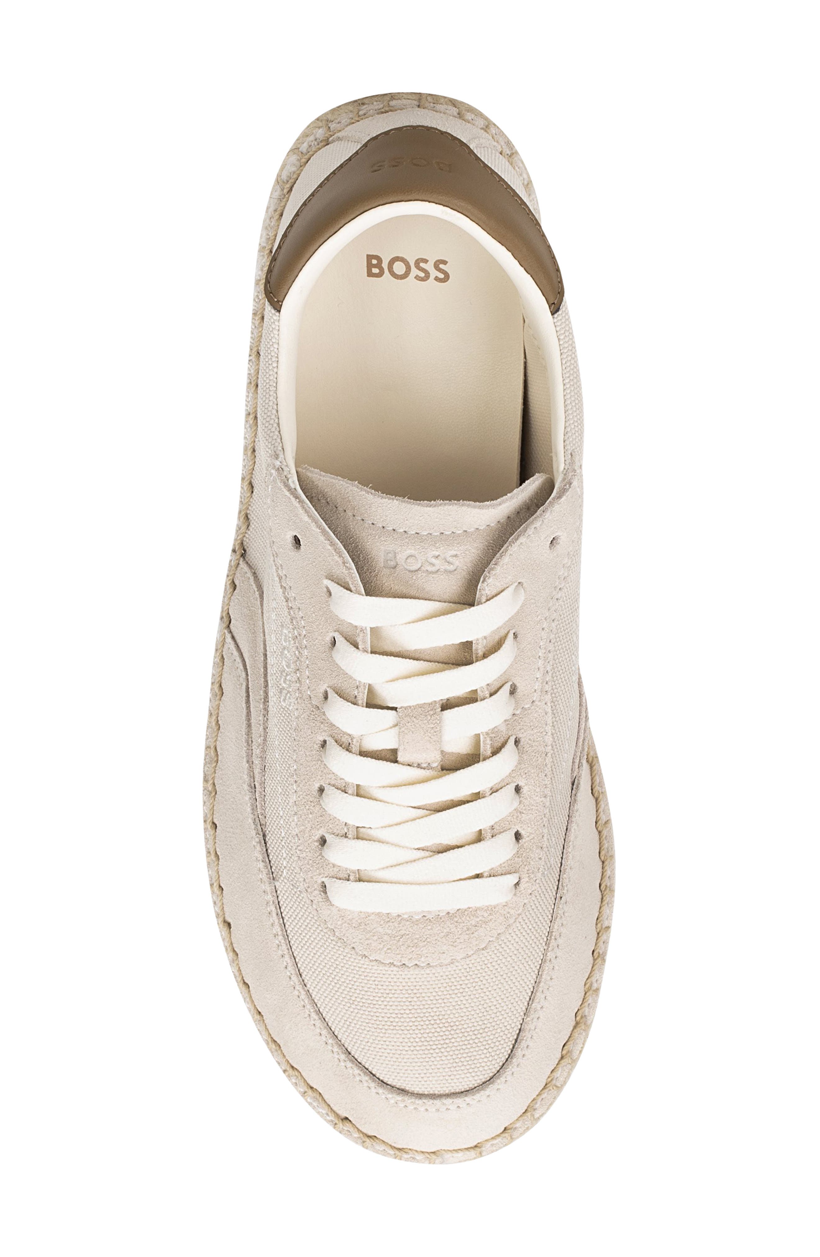 BOSS Carlynn Espadrille Sneaker, Alternate, color, Open White