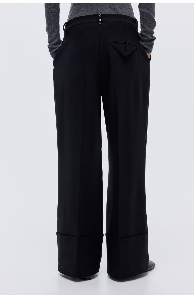 H&M Rivet-detail Tailored Trousers, Alternate, color, Black