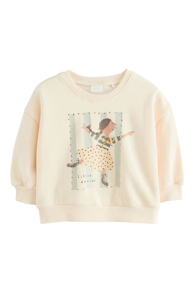 Kids' Graphic Print Sweatshirt, Main, color, WHITE