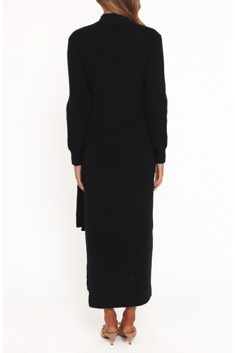 Aerin Long Sleeve Knit Dress, Alternate, color, BLACK
