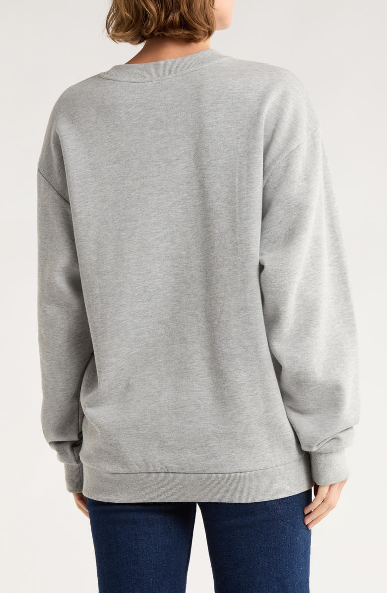 Hi Res Snoopy Ho Ho Ho Sweatshirt, Alternate, color, Heather Grey