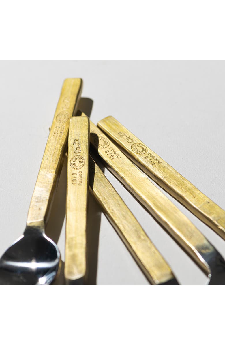 PUEBCO Stainless Utensils, Alternate, color, Brass Fork