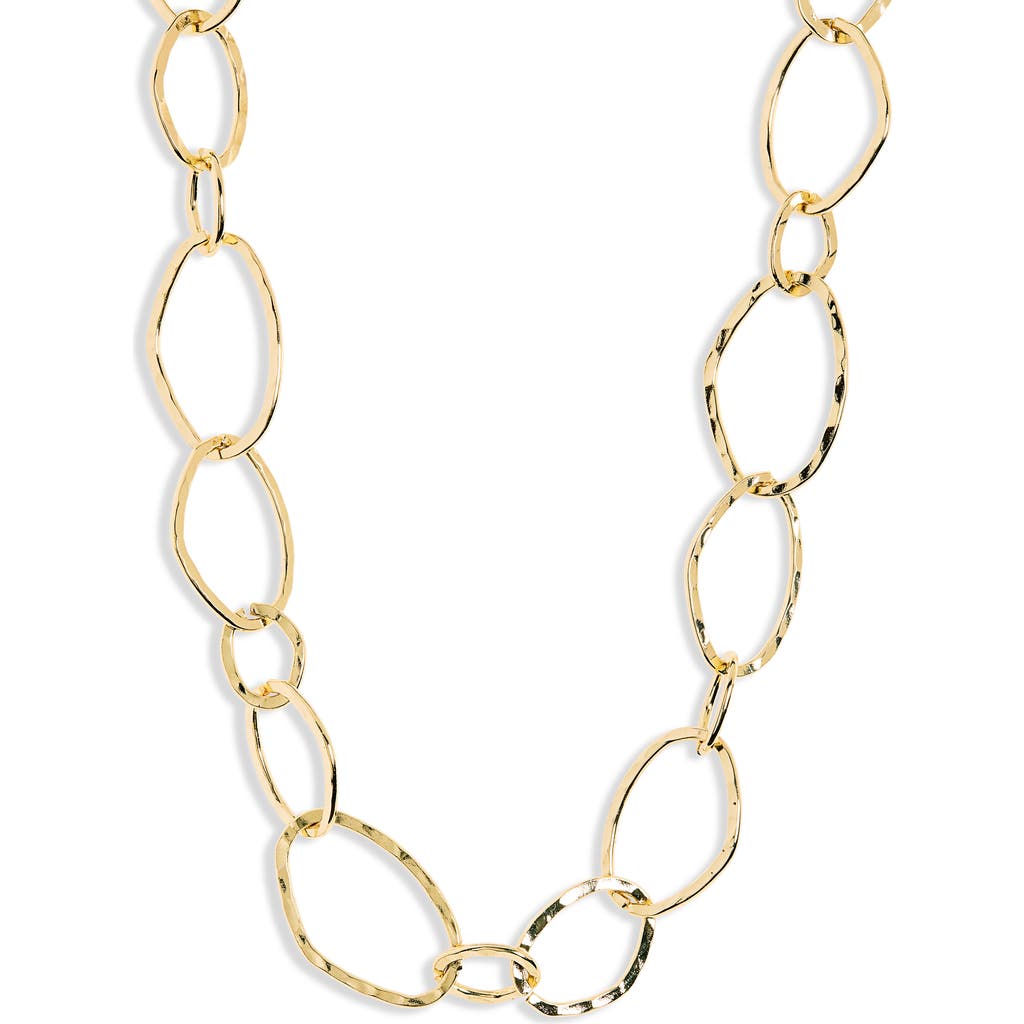 Nordstrom Hammered Link Long Necklace