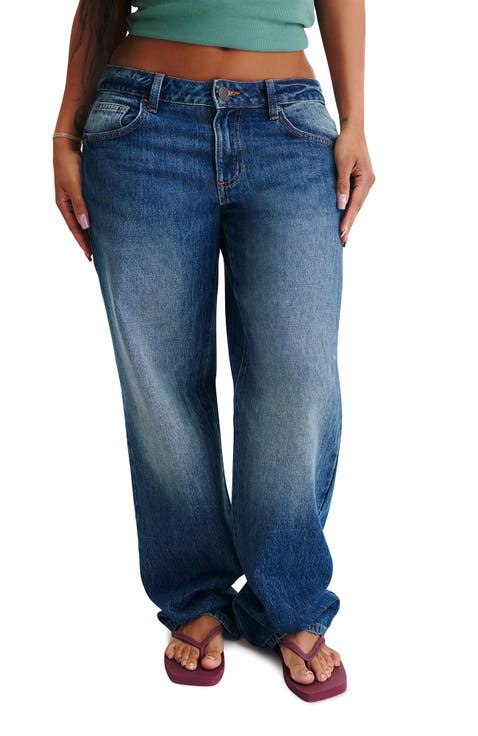 Women's Curvy Low Rise Straight Jean
