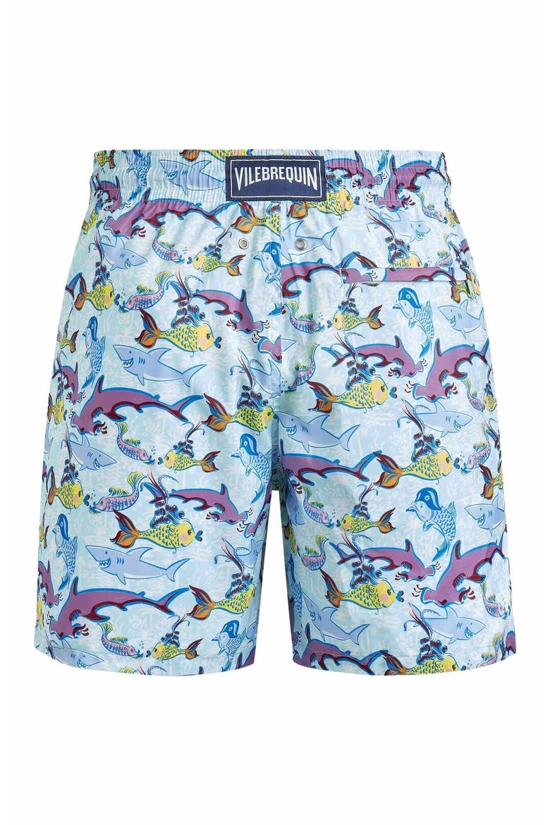 Men's French History Ultra-Light And Packable Swim Trunks, Alternate, color, THALASSA