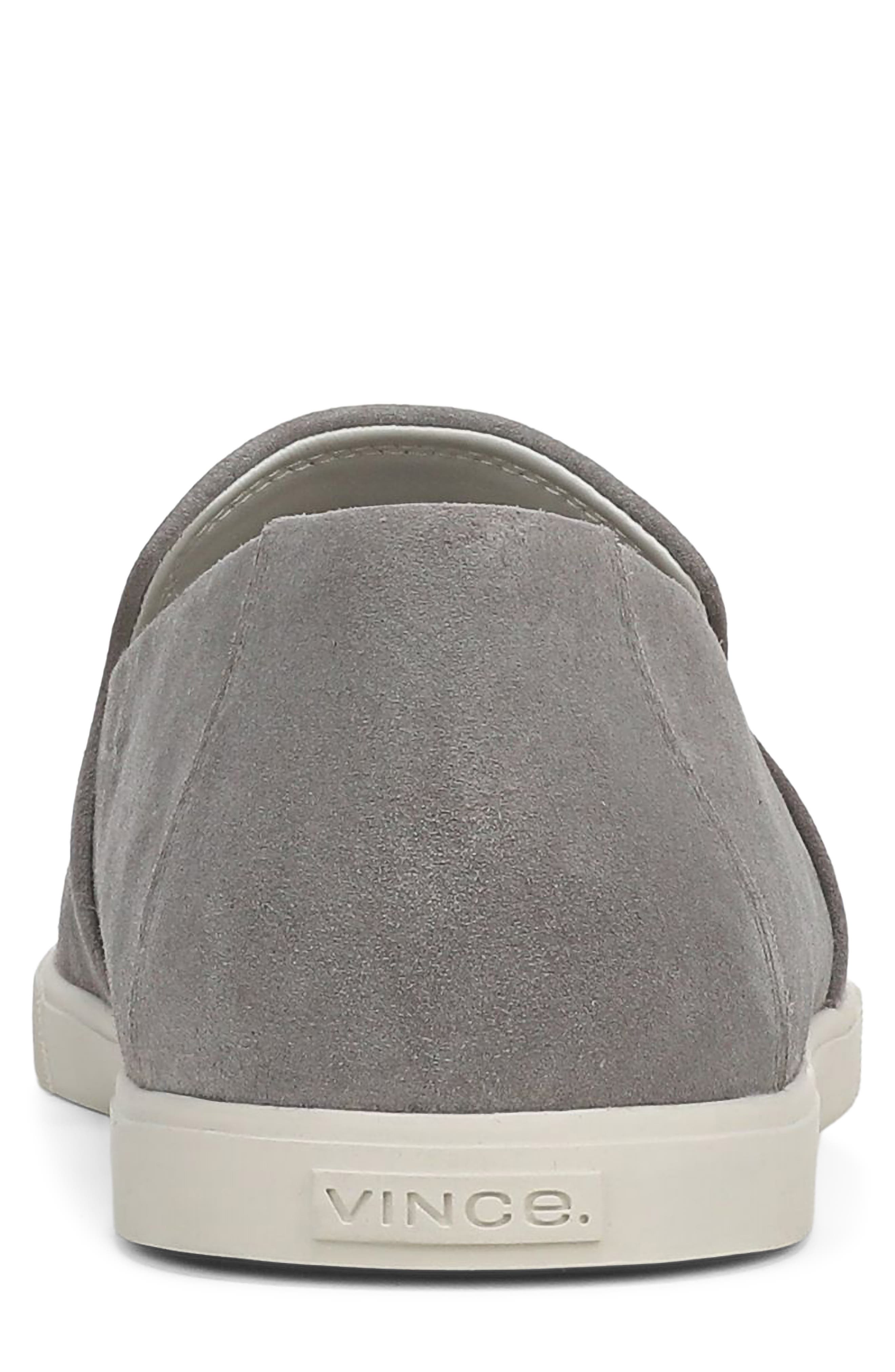 VINCE Men\'s Slip-On Loafers, suede and Leather, Light Gray, 10.5 Amazon.com | Vince Mens Eston Slip On Loafers Coastal Blue  main image 4