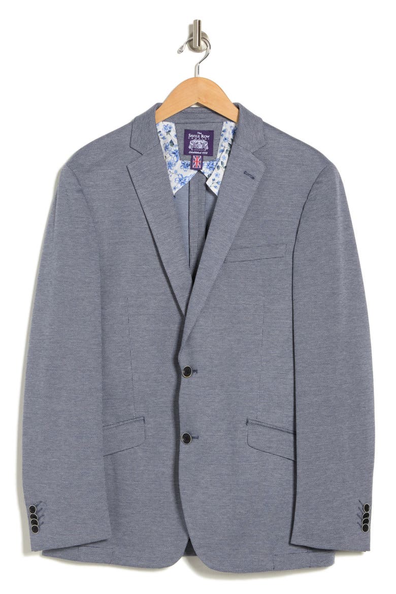 Textured Knit Sport Coat, Alternate, color, NAVY