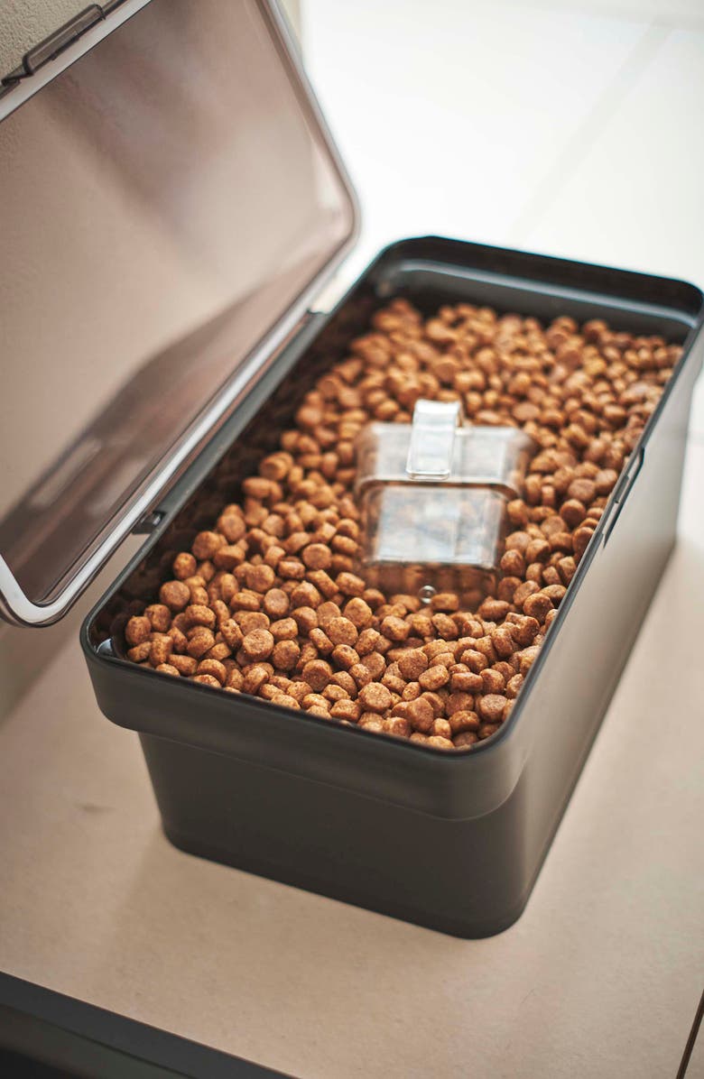 Yamazaki Small Airtight Pet Food Storage Container, Alternate, color, Black