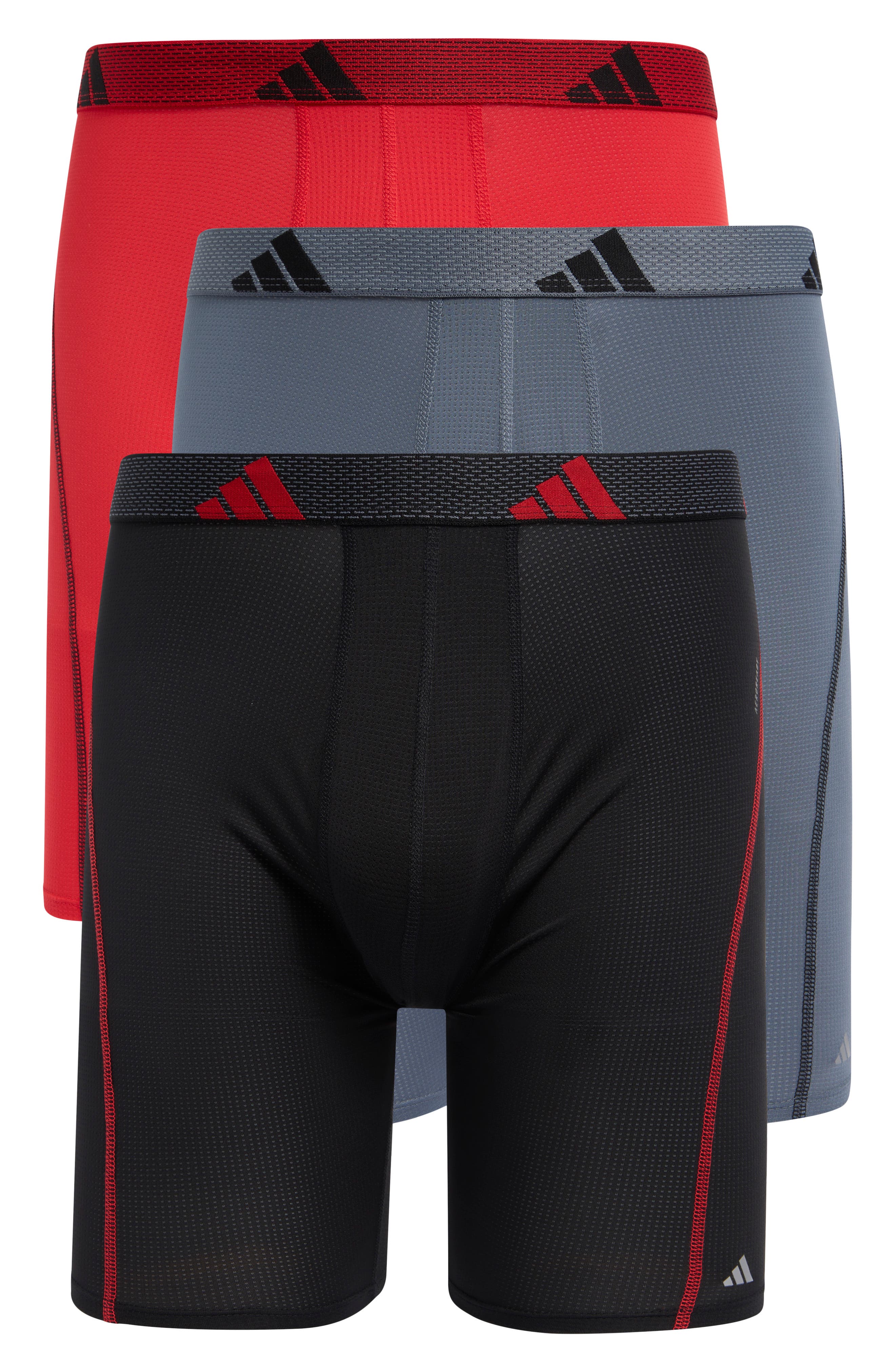 adidas Performance Mesh 3-Pack Boxer Briefs