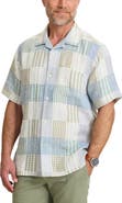Tommy Bahama Patchwork Sands Linen & Cotton Camp Shirt