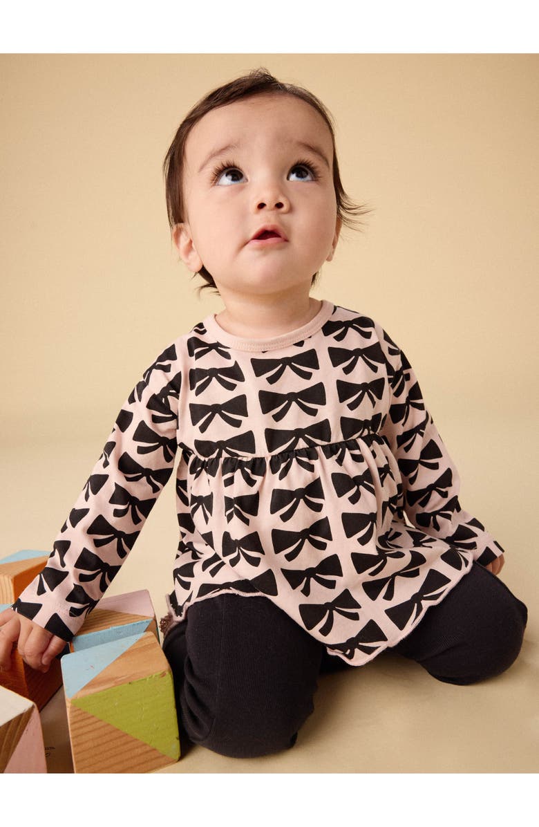 Tea Collection Peplum Top & Pants Baby Set, Alternate, color, Bow