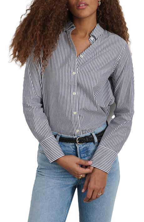 Alex Mill Val Stripe Poplin Button-Up Shirt