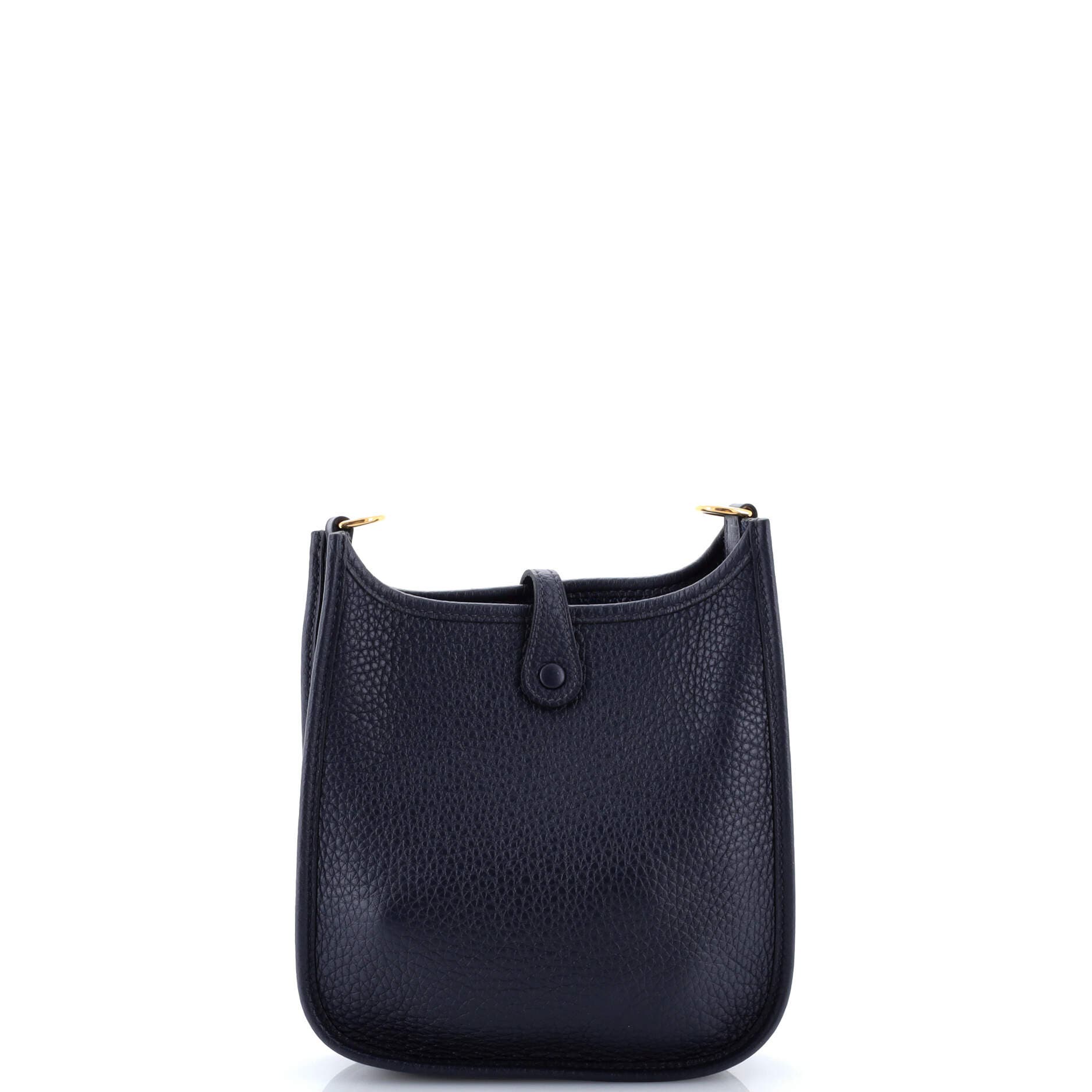 Pre-Owned Hermes Evelyne Bag Gen III Clemence TPM, Alternate, color, Bleu Nuit