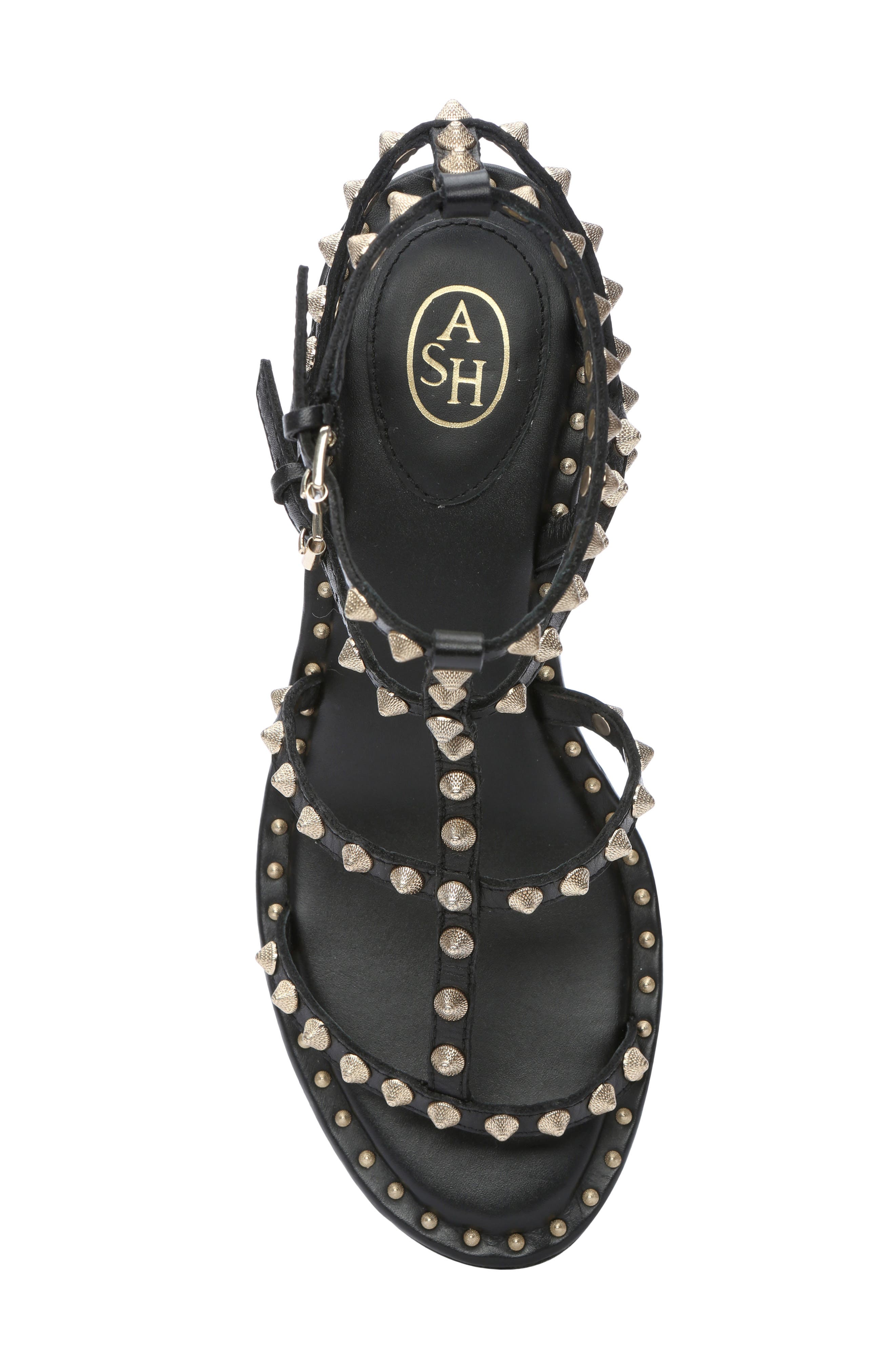 Ash Jen Studded Ankle Strap Sandal, Alternate, color, 