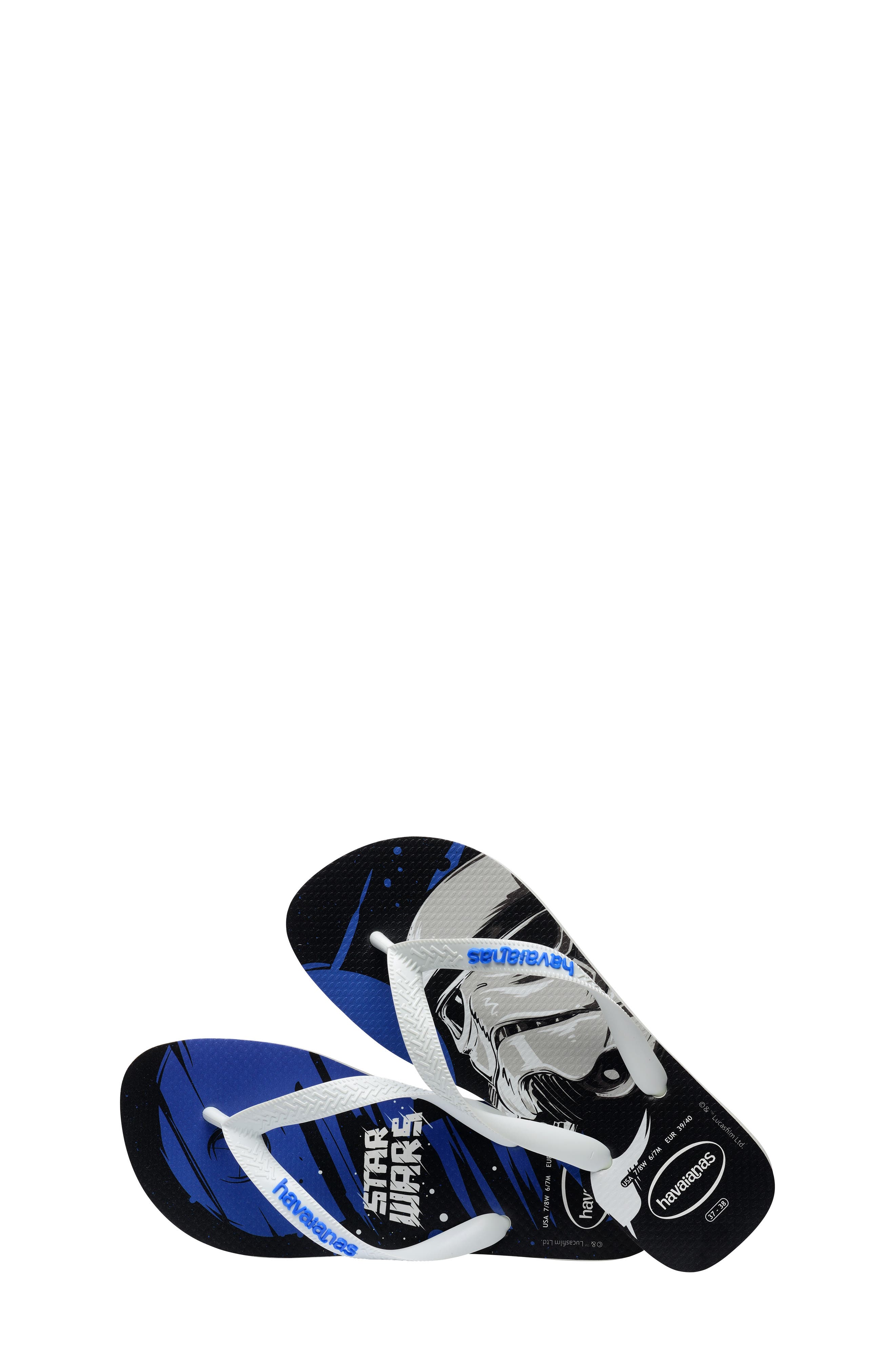 'Star Wars™' Flip Flop, Alternate, color, WHITE/ STAR BLUE/ WHITE