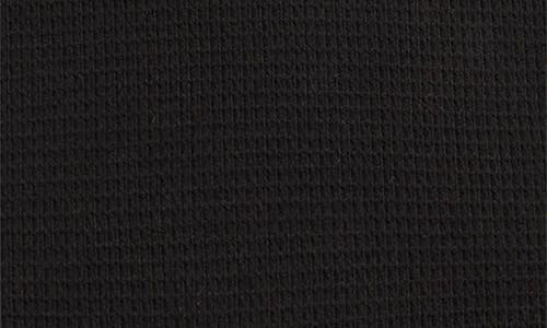 Splendid Kids' Waffle Knit Long Sleeve Polo & Joggers Set In Black