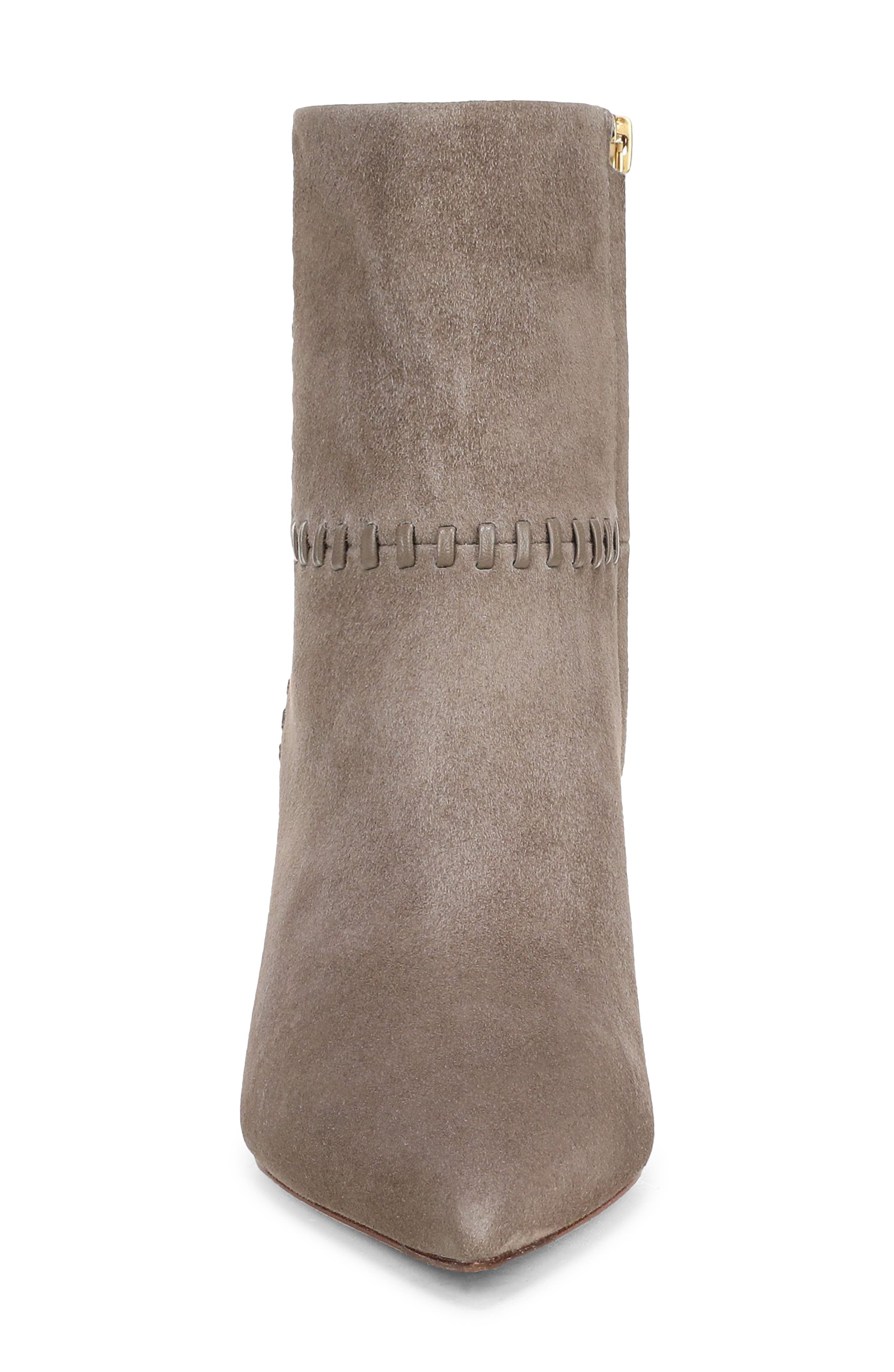 Lisa Whipstitch Bootie, Alternate, color, BARK SUEDE