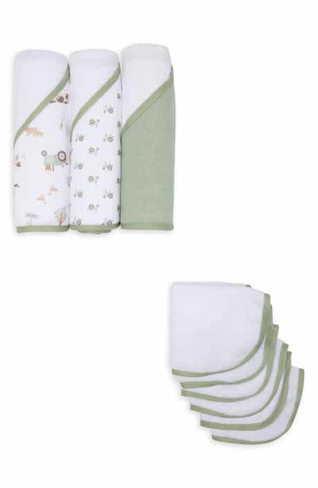 Kids' 9-Piece Hooded Bath Towel & Washcloth Set