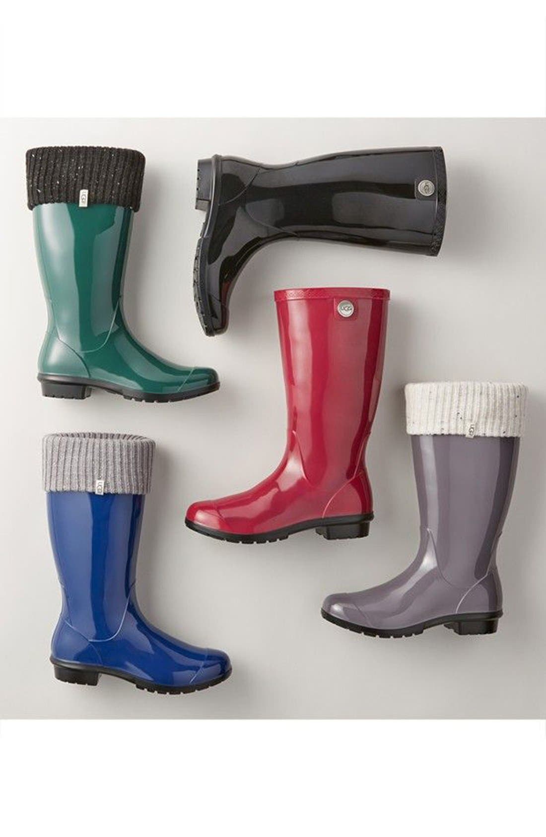 Sienna Rain Boot, Alternate, color, NEON GREEN