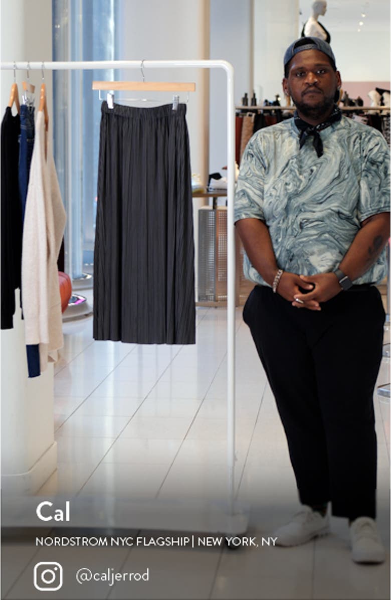 Uma Pleated Midi Skirt, sales video thumbnail