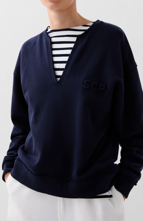 Scalpers V Embossed Sweater In Black