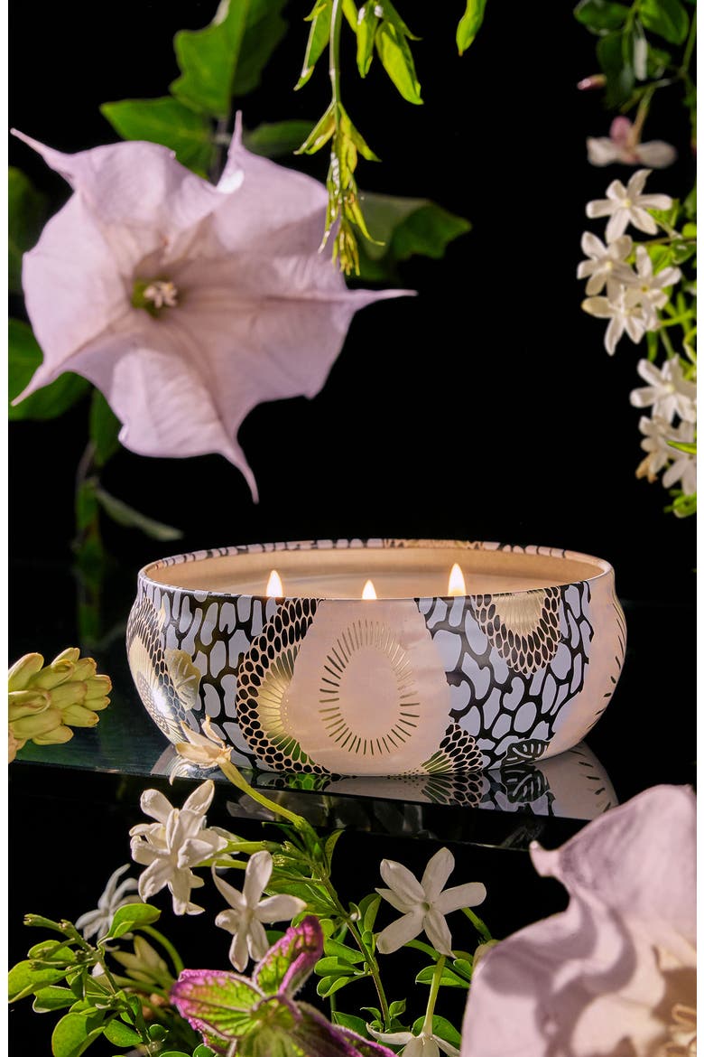 Jasmine Midnight Blooms 3-Wick Tin Candle, Alternate, color, JASMINE MIDNIGHT BLOOMS