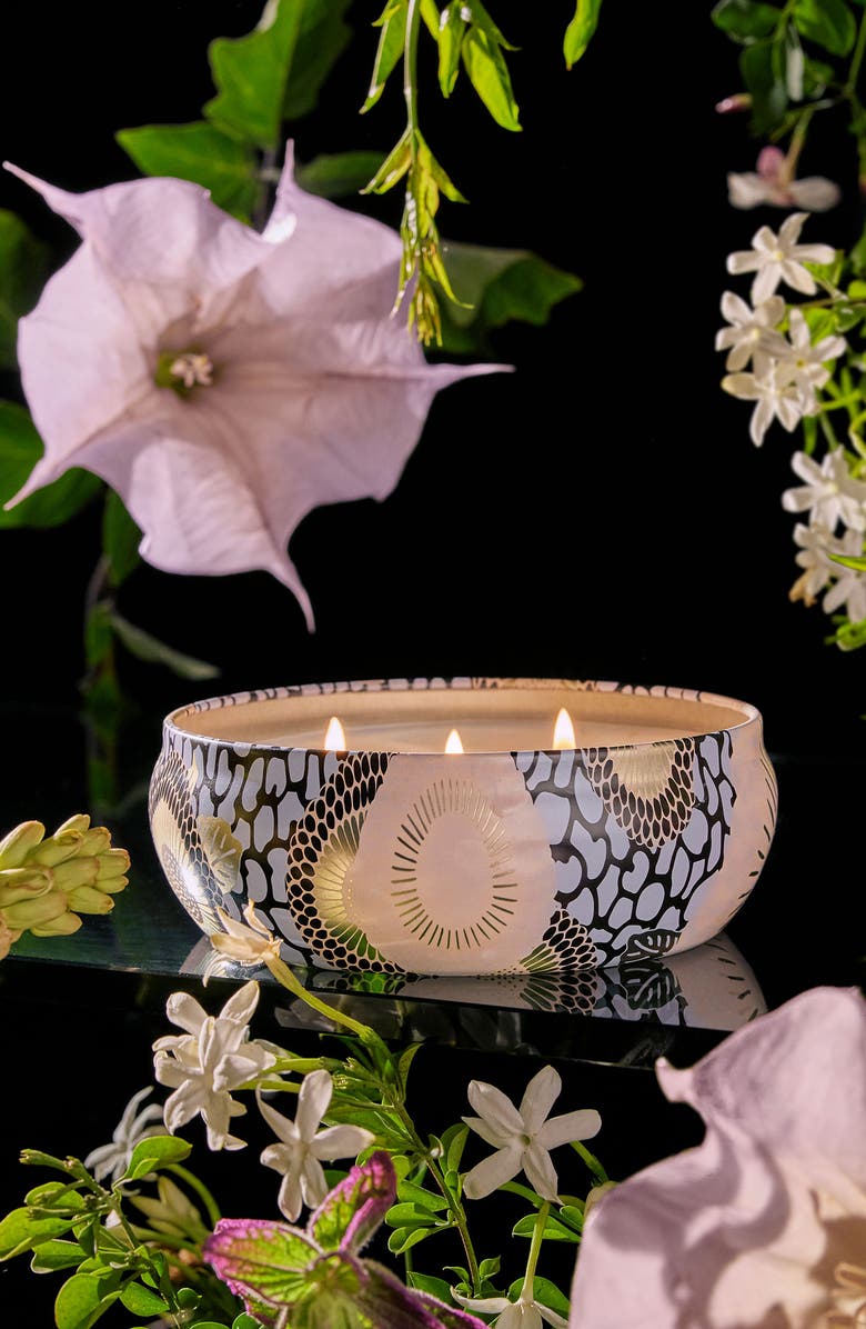 Voluspa Jasmine Midnight Blooms 3-Wick Tin Candle, Alternate, color, Jasmine Midnight Blooms
