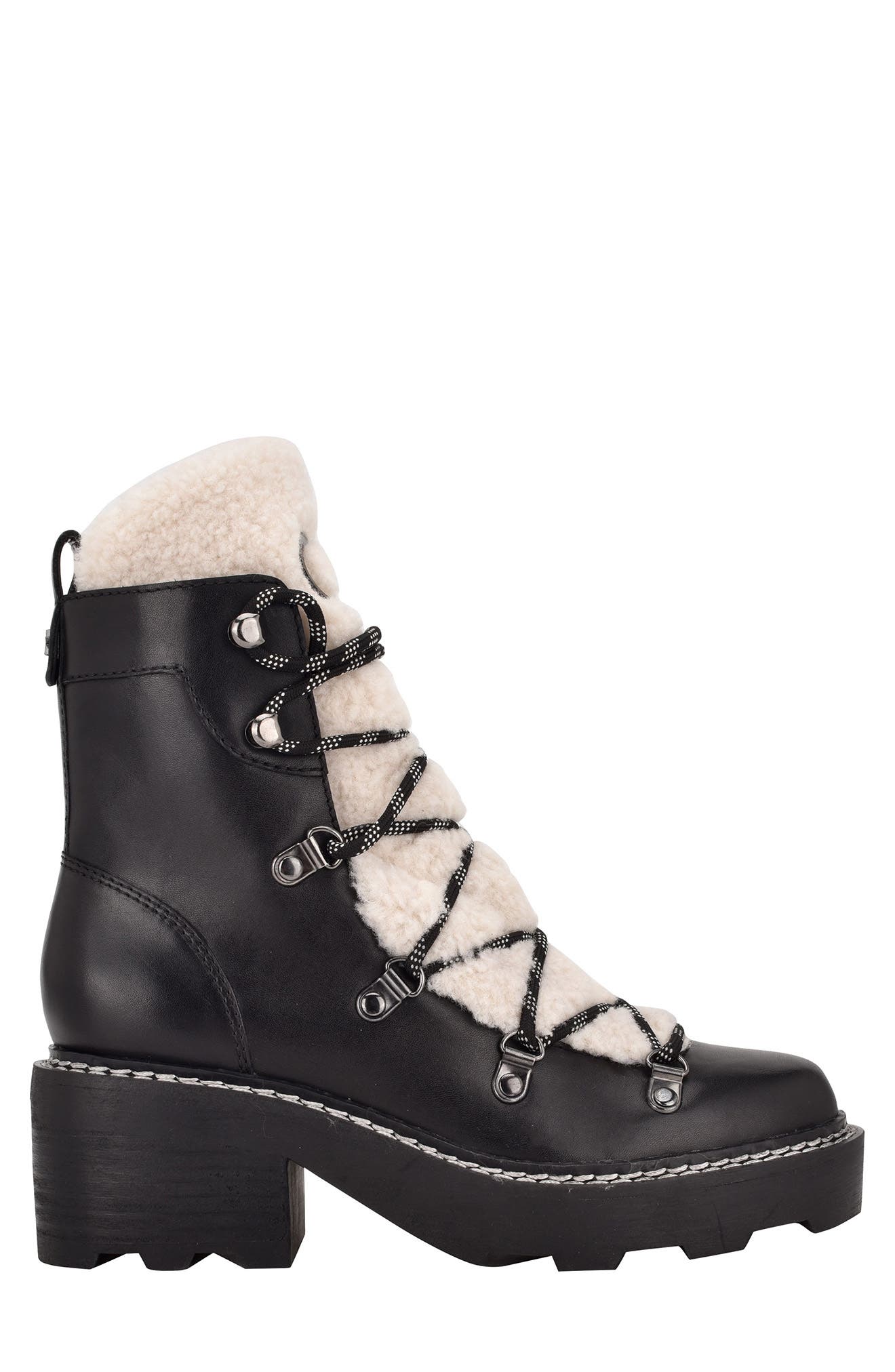 Calvin Klein Alaina Faux Shearling Boot, Alternate, color, 