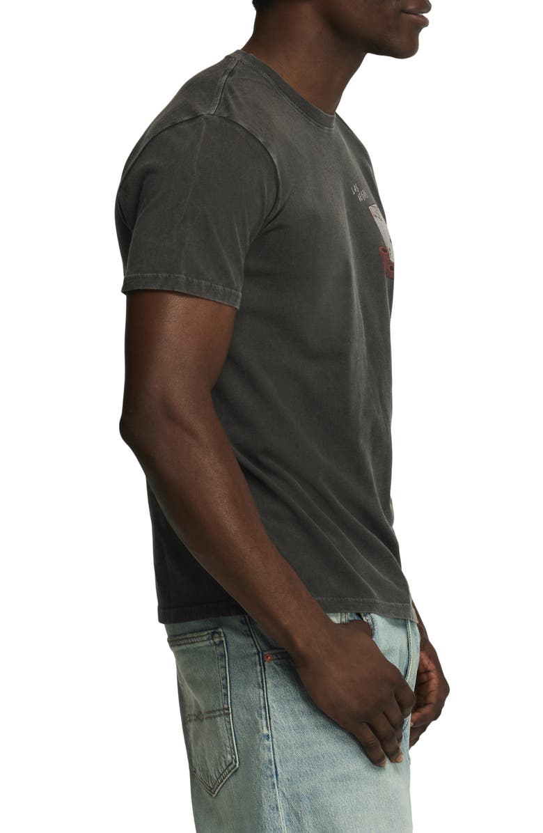 Lucky Brand Vegas Poker Club Cotton Graphic T-Shirt, Alternate, color, Jet Black