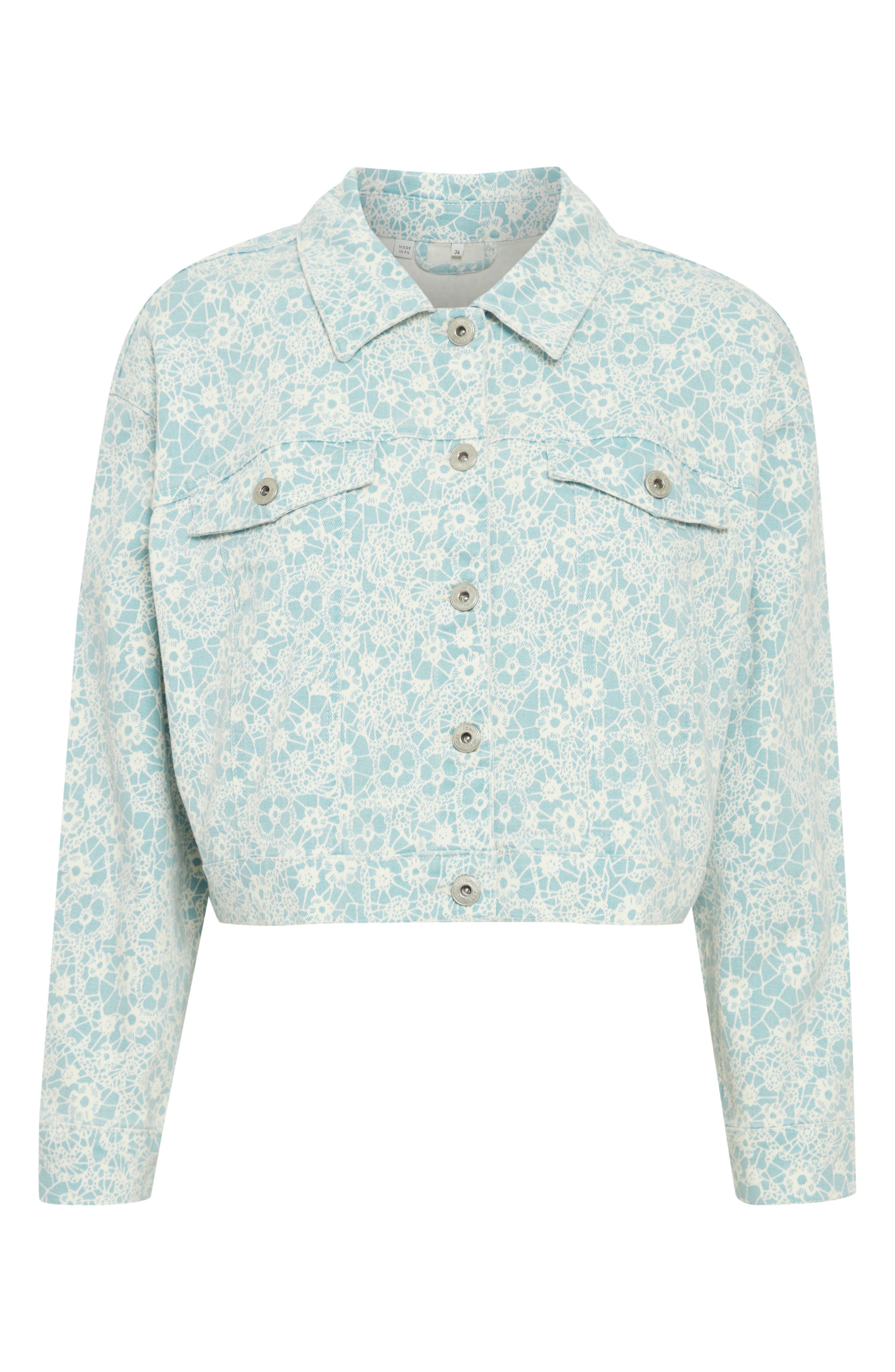 ICHI Calies Crop Trucker Jacket