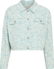 ICHI Calies Crop Trucker Jacket