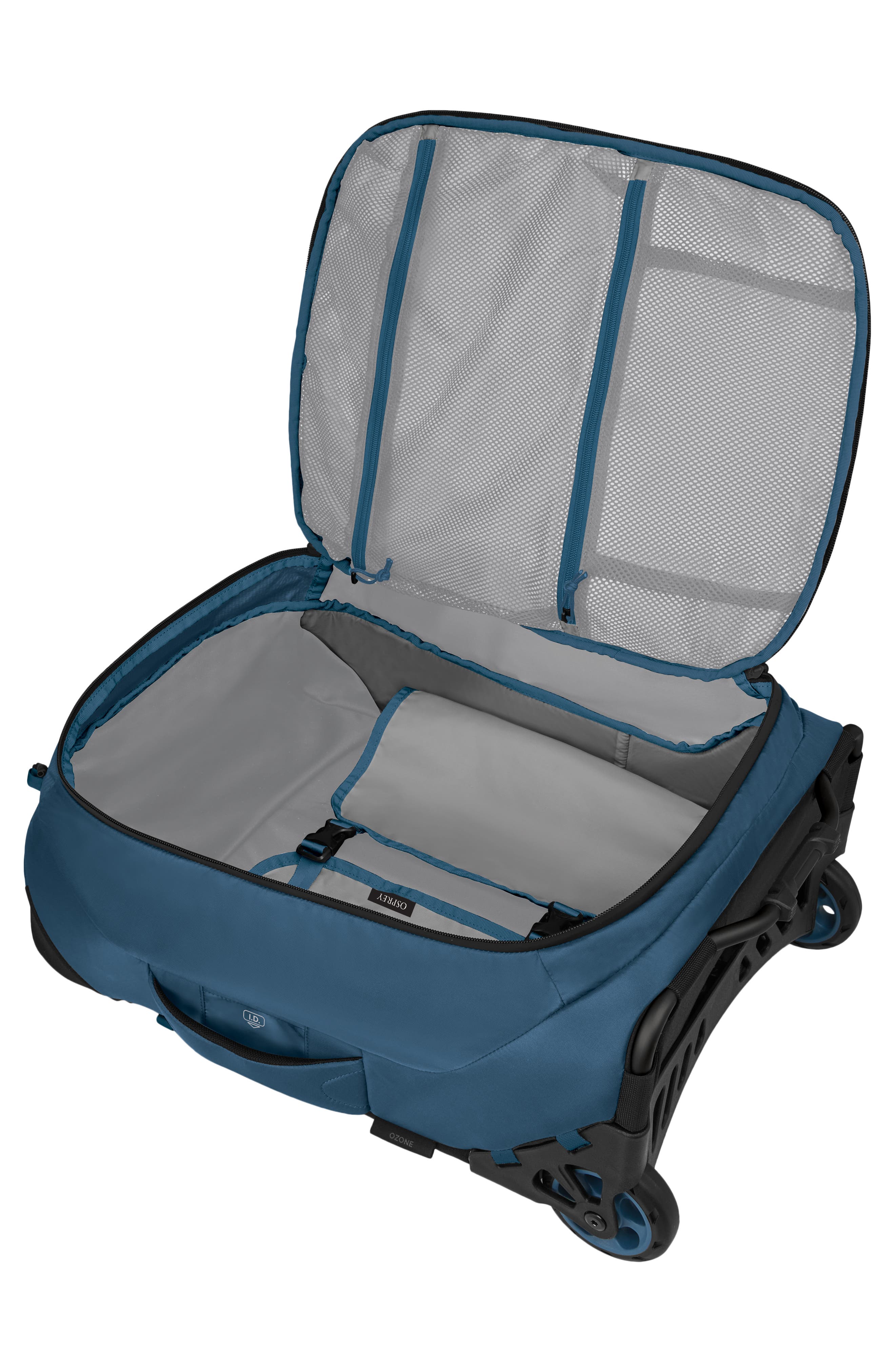 Osprey Ozone Two-Wheel 40-Liter Carry-On Suitcase, Alternate, color, Coastal Blue