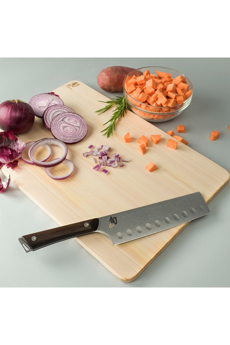 Kanso Hollow-Ground 6.5" Nakiri Knife, Alternate, color, METALLIC