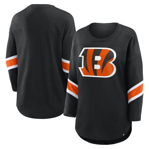 Women
s Fanatics  Black Cincinnati Bengals Redzone 3/4-Sleeve T-Shirt