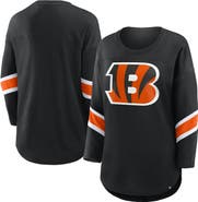 FANATICS Women's Fanatics Black Cincinnati Bengals Redzone 3/4-Sleeve T-Shirt