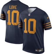 Nike Men's Nike Jordan Love Navy Green Bay Packers The 1923 Classic Legend Player Dri-FIT Top