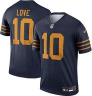 Nike Men's Nike Jordan Love Navy Green Bay Packers The 1923 Classic Legend Player Dri-FIT Top