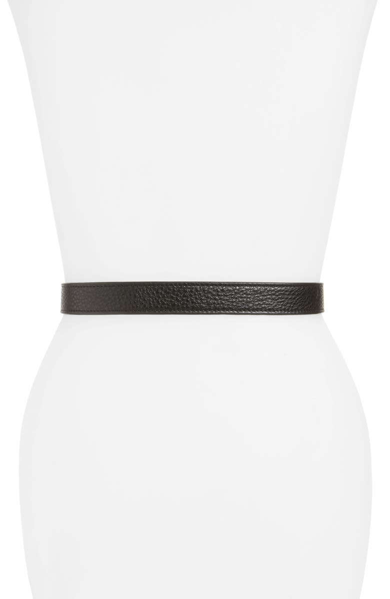 Tory Burch Reversible Logo Leather Belt, Alternate, color,