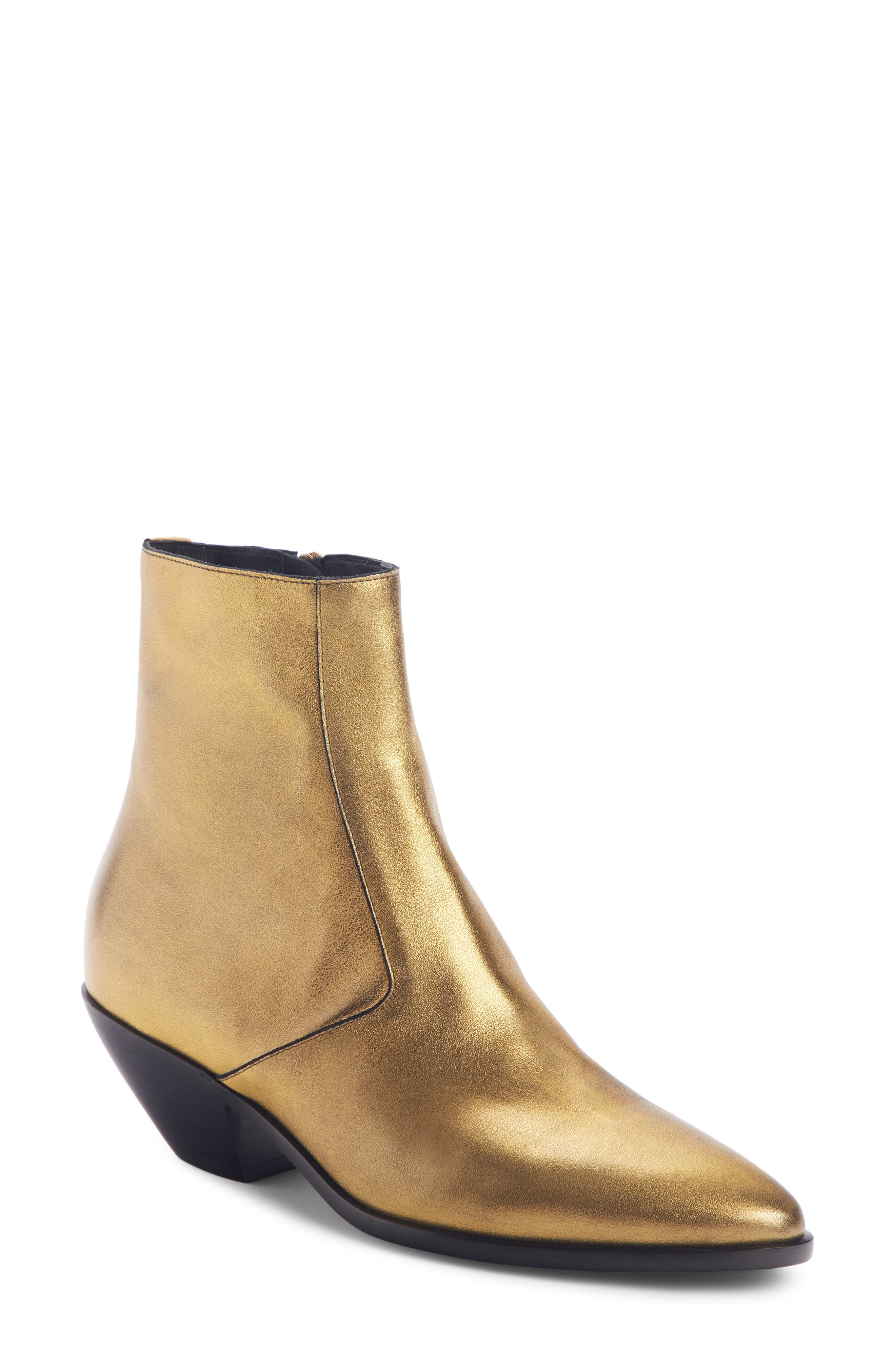Saint Laurent West Zip Bootie, Main, color, 