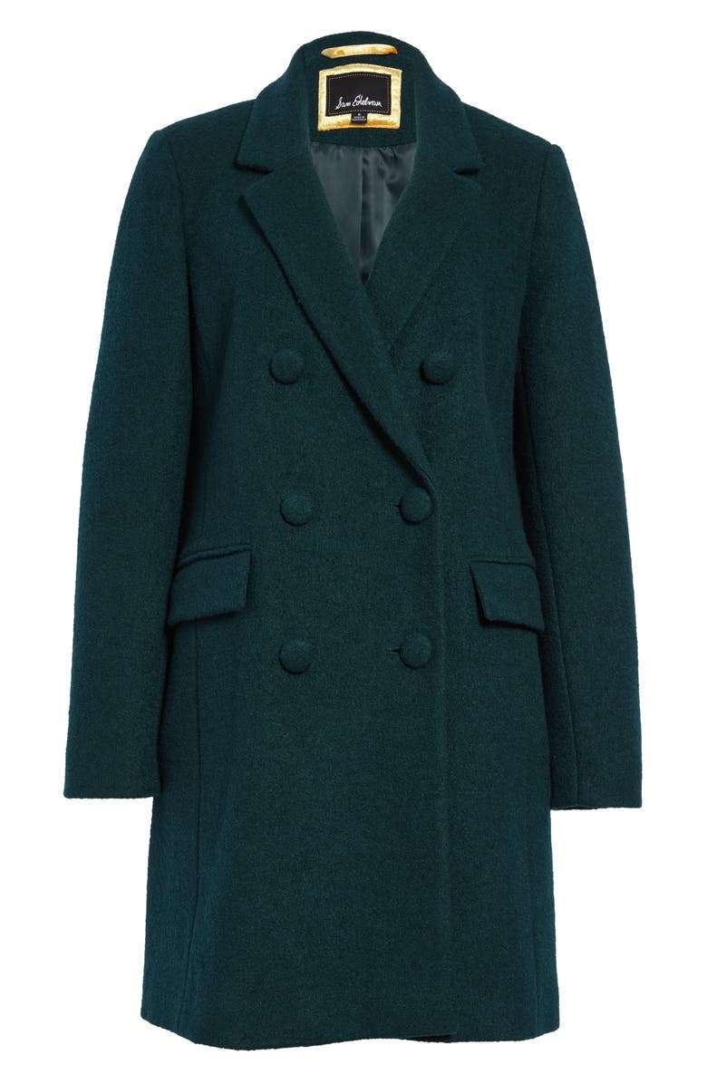 Sam Edelman Double Breasted Bouclé Coat, Alternate, color, 