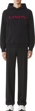 Lanvin Embroidered Cotton Hoodie