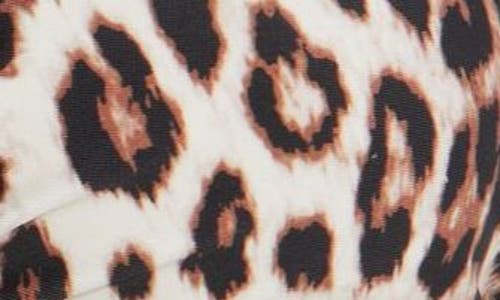 Bp. Classic Triangle Bikini Top In Black- Tan Animal