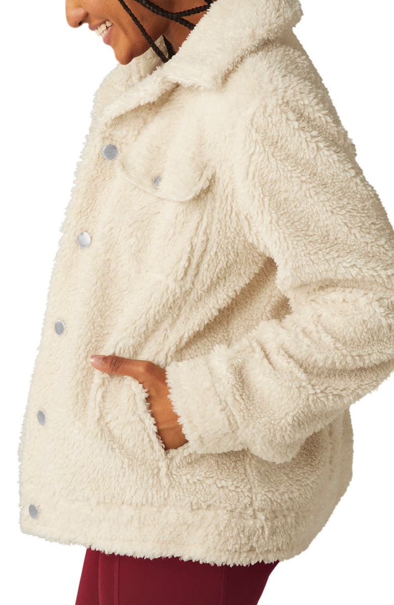 Beyond Yoga Rider Oversize Faux Shearling Shacket, Alternate, color,