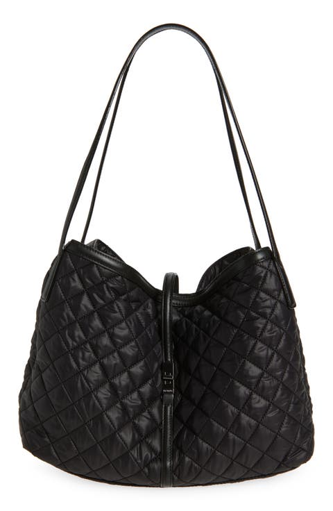 Astor Quilted East/West Slouchy Tote