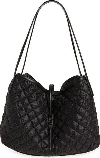 Astor Quilted East/West Slouchy Tote