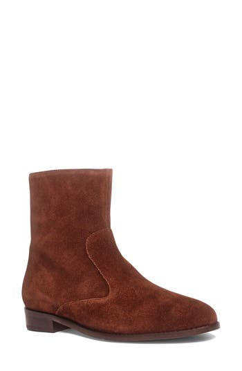 Anthony Veer Jadon Bootie In Chocolate Suede