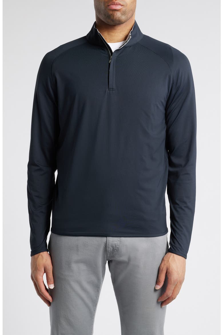 Crown Crafted Stealth Performance Quarter Zip Pullover, Main, color, BLACK