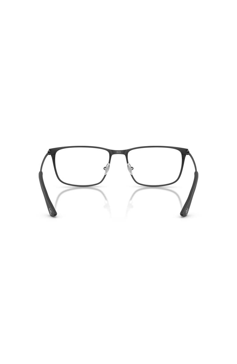 Brooks Brothers 59mm Rectangle optical glasses, Alternate, color, Black