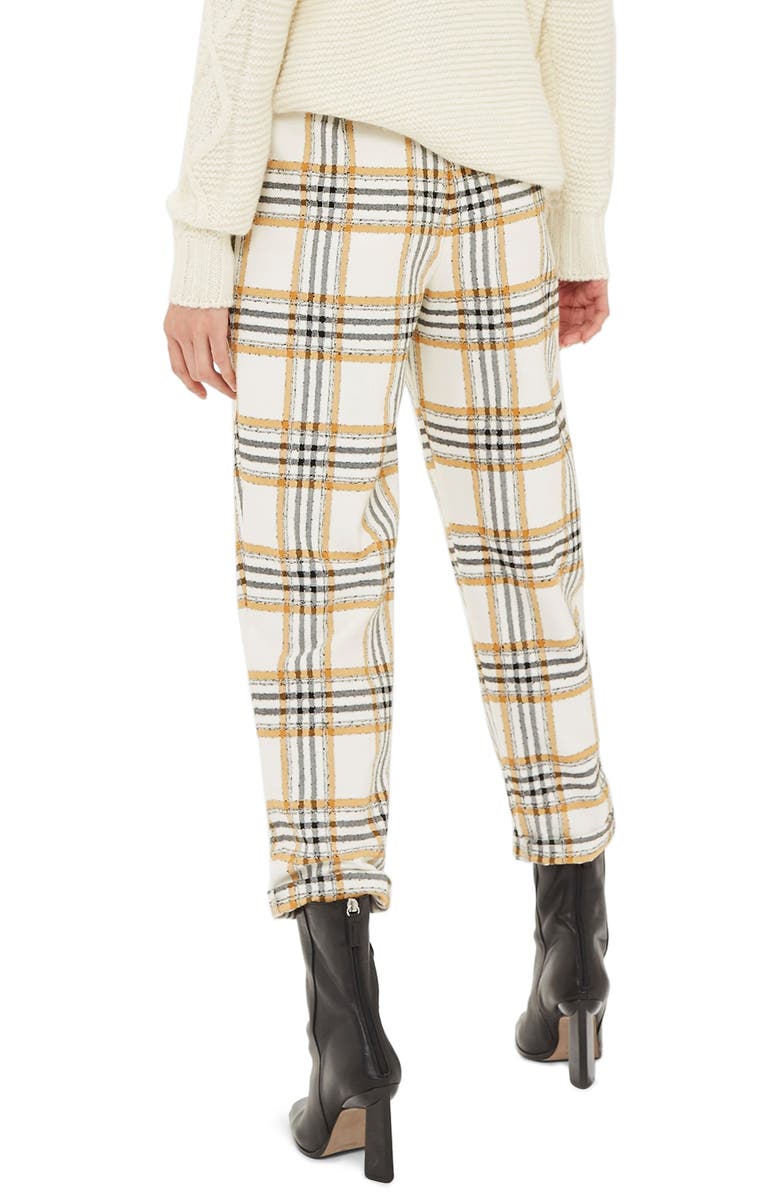 Topshop Three Button Tapered Trousers, Alternate, color,