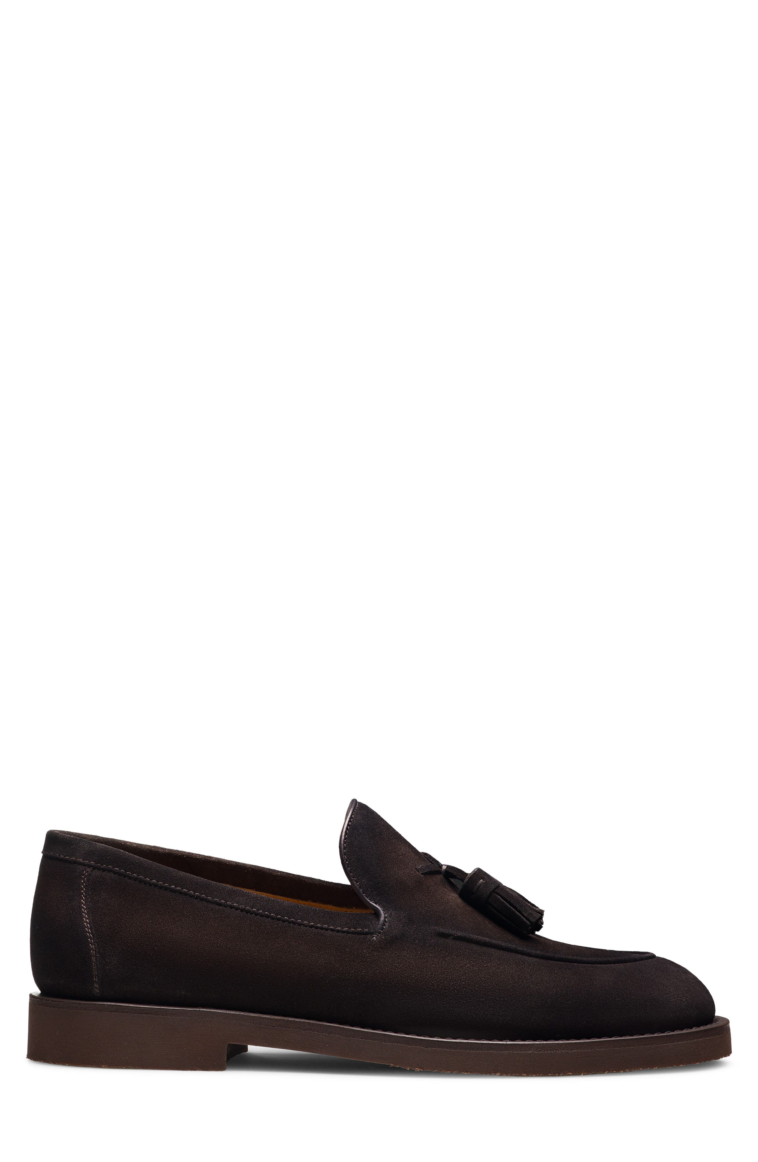 Cervan Tassel Leather Loafer, Alternate, color, BROWN SUEDE